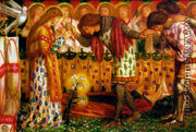 How Sir Galahad, Sir Bors and Sir Percival were Fed with the Sanc Grael; But Sir Percival's Sister Died by the Way 1864 - Dante Gabriel Rossetti