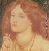 Regina Cordium Or The Queen Of Hearts - Dante Gabriel Rossetti