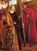 Saint Catherine 1857 - Dante Gabriel Rossetti