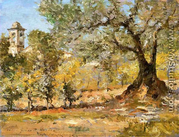 Olive Trees  Florence - William Merritt Chase