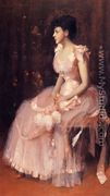 Portrait Of A Lady In Pink - William Merritt Chase