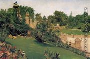 Terrace At The Mall  Central Park - William Merritt Chase