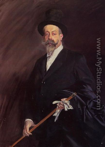 Portrait Of Willy  The Writer Henri Gauthier Villarscirca - Giovanni Boldini
