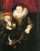 Young Woman with a Child (Possibly Baltazarina von Linick and her son), 1618 - Sir Anthony Van Dyck