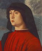 Portrait of a Young Man in Red 1485-90 - Giovanni Bellini