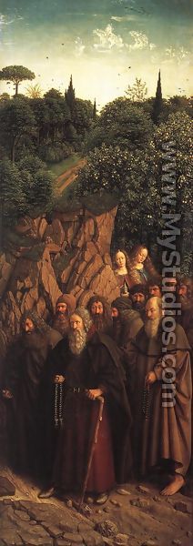 The Ghent Altarpiece- The Holy Hermits 1427-30 - Jan Van Eyck