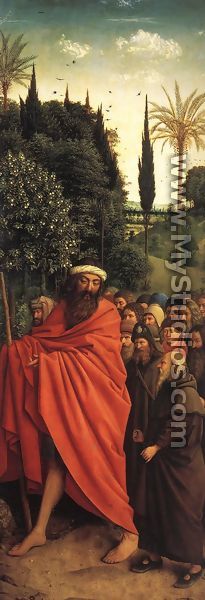 The Ghent Altarpiece- The Holy Pilgrims 1427-30 - Jan Van Eyck