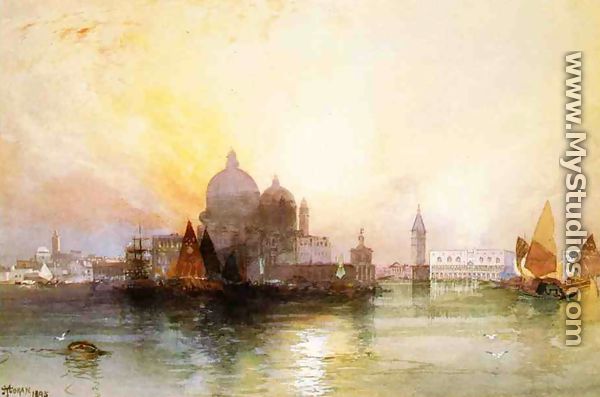 A View Of Venice - Thomas Moran