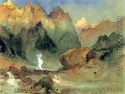In The Lava Beds - Thomas Moran
