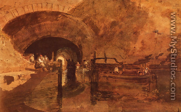 A Canal Tunnel Near Leeds - Joseph Mallord William Turner