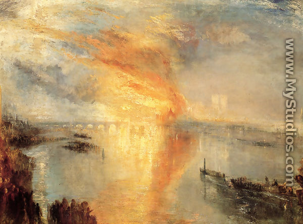 The Burning of the Houses of Parliament (2) 1834 - Joseph Mallord William Turner