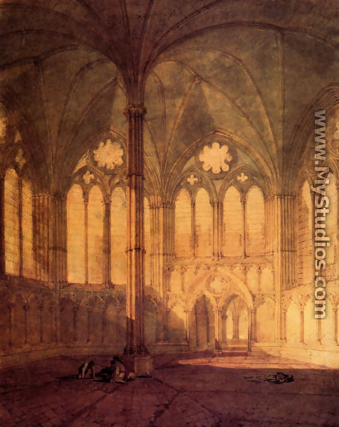 The Chapter House  Salisbury Chathedral - Joseph Mallord William Turner