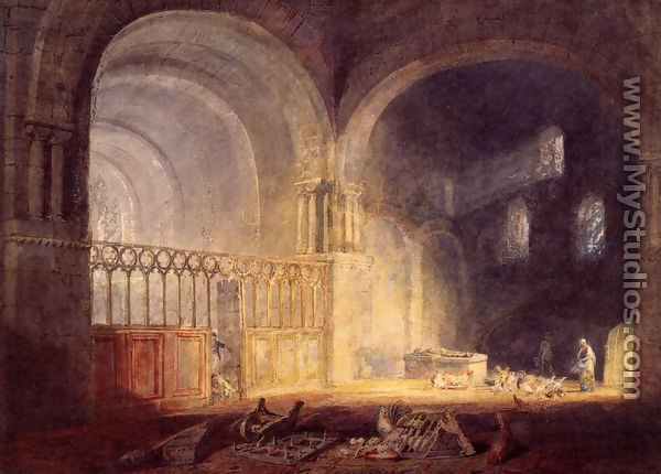 Transept Of Ewenny Priory  Glamorganshire - Joseph Mallord William Turner
