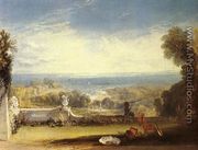 View From The Terrace Of A Villa At Niton  Isle Of Wight  From Sketches By A Lady - Joseph Mallord William Turner