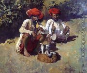The Snake Charmers  Bombay - Edwin Lord Weeks