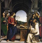 The Vision of St Bernard 1493 - Pietro Vannucci Perugino