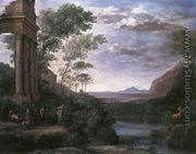 Landscape with Ascanius Shooting the Stag of Sylvia 1682 - Claude Lorrain (Gellee)