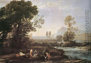 Landscape with Rest in Flight to Egypt 1647 - Claude Lorrain (Gellee)