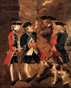 Portrait Of Charles Turner  Sir William Lowther  Joseph Leeson And Monsieur Huet - Sir Joshua Reynolds