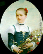 Portrait Of Edna Barger Of Connecticut - Jules Joseph Lefebvre