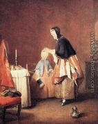 The Dressing Table - Jean-Baptiste-Simeon Chardin