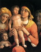 The Holy Family With Saint Elizabeth And The Infant John The Baptist - Andrea Mantegna