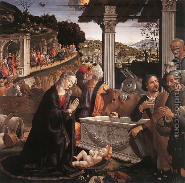 Adoration of the Shepherds 1482-85 - Domenico Ghirlandaio
