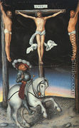 The Crucifixion with the Converted Centurion 1536 - Lucas The Elder Cranach
