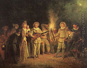 The Italian Comedy 1714 - Jean-Antoine Watteau