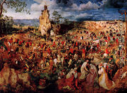 The Procession To Calvary - Pieter the Elder Bruegel