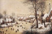 Winter Landscape with Skaters and Bird Trap 1565 - Pieter the Elder Bruegel
