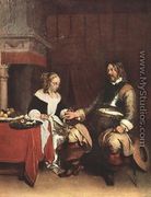 Man Offering a Woman Coins 1662-63 - Gerard Ter Borch