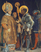 Meeting of St Erasm and St Maurice 1517-23 - Matthias Grunewald (Mathis Gothardt)