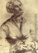 Woman Looking Up 1512-14 - Matthias Grunewald (Mathis Gothardt)