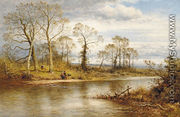 An English River In Autumn - Benjamin Williams Leader