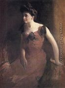 Woman In A Red Dress - John White Alexander