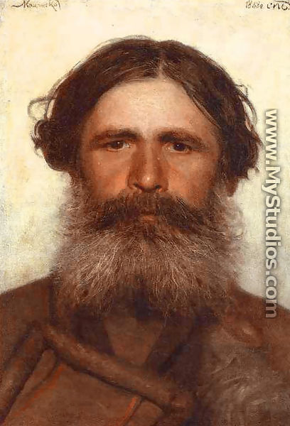The Portrait Of A Peasant - Ivan Nikolaevich Kramskoy