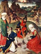 The Gathering of the Manna 1464-67 - Dieric the Elder Bouts