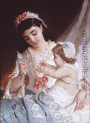 Distracting The Baby - Emile Munier