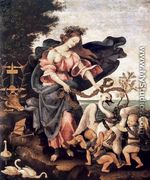 Allegory of Music or Erato c. 1500 - Filippino Lippi