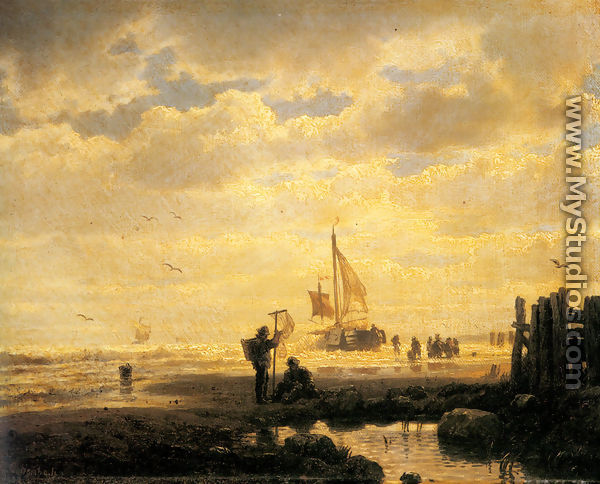 Bringing In The Catch - Andreas Achenbach