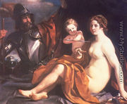 Venus  Mars And Cupid 1633 - Giovanni Francesco Guercino (BARBIERI)