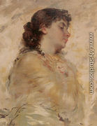 Portrait Of A Young Woman In Profile - Charles Chaplin