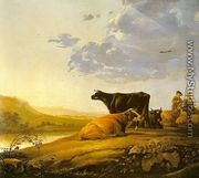 Young Herdsman with Cows 1655-60 - Aelbert Cuyp