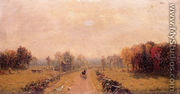 Carriage On A Country Road - Sanford Robinson Gifford