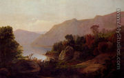 A Mountainous Lake Landscape - William Trost Richards