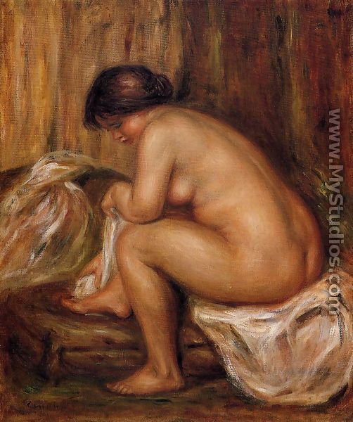After Bathing - Pierre Auguste Renoir