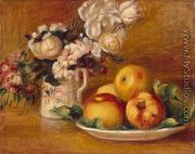 Apples And Flowers - Pierre Auguste Renoir