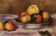 Apples On A Plate - Pierre Auguste Renoir