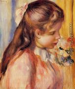 Bust Of A Young Girl - Pierre Auguste Renoir